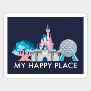 My happy placeS Magnet